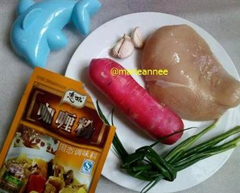 海豚鸡肉饭的做法步骤1