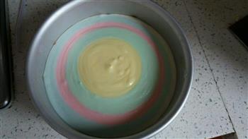 酸奶彩虹慕斯蛋糕的做法步骤7