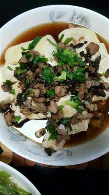 水豆腐蒸肉的做法步骤1
