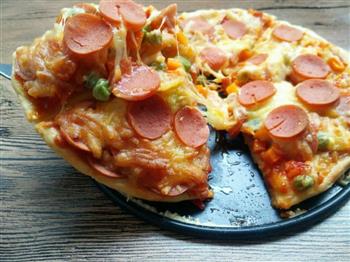 蔬菜火腿披萨的做法图解10