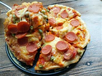 蔬菜火腿披萨的做法图解12