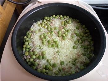 豌豆咸肉焖饭的做法图解5