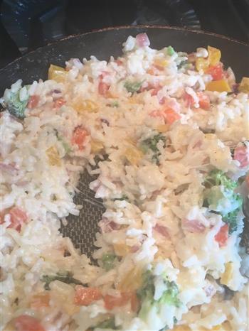 色彩的盛宴-奶油芝士蔬菜烩饭的做法步骤9