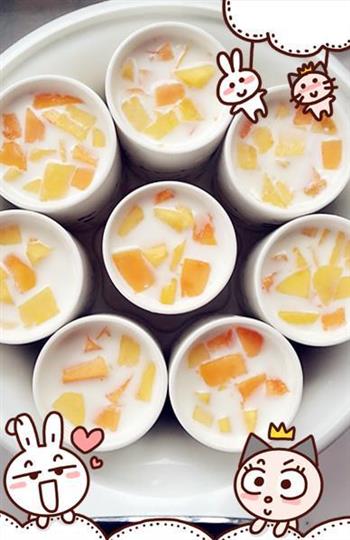 纯酸奶  大果粒酸奶  酸奶水果捞的做法步骤10