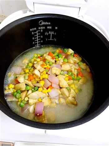 鸡肉彩蔬焖饭的做法图解9
