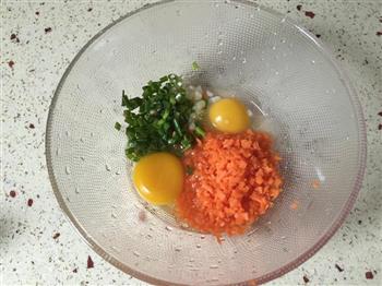 胡萝卜鸡蛋饼的做法步骤1