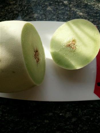 香瓜椰奶冻的做法图解2