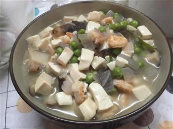 什锦鲜虾豆腐汤的做法步骤5