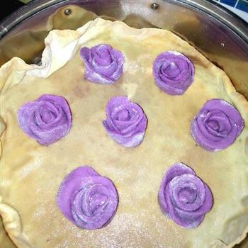 紫薯玫瑰卷的做法步骤5