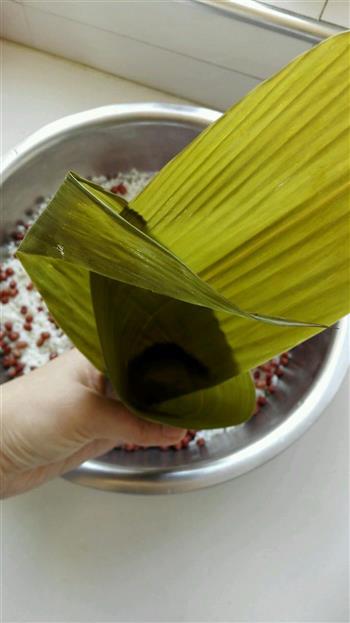 粽子—蜜枣红豆粽的做法图解5