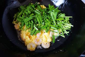 韭菜虾仁炒蛋的做法步骤6