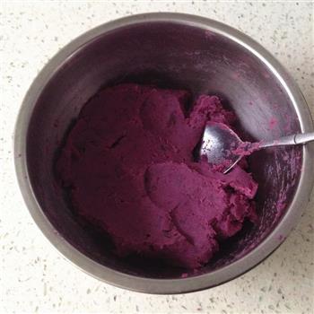 养生紫薯山药糕的做法步骤3