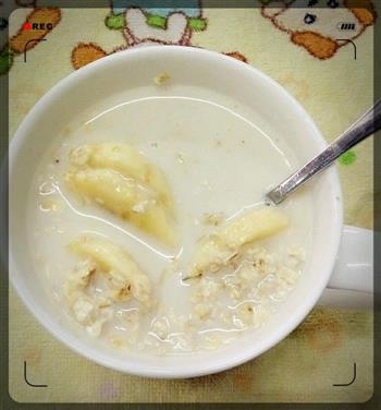 快手早餐-香蕉牛奶燕麦片的做法图解5