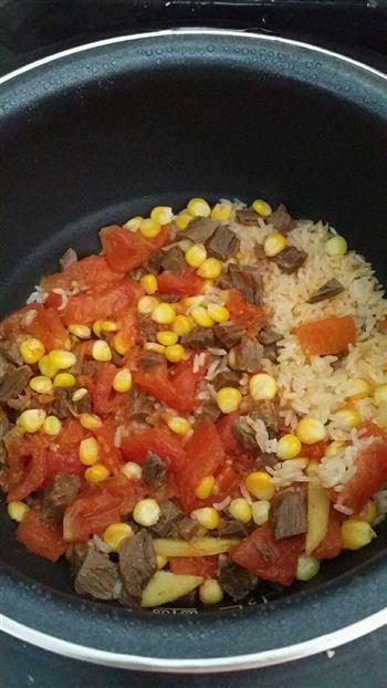 牛肉番茄焖饭的做法步骤9