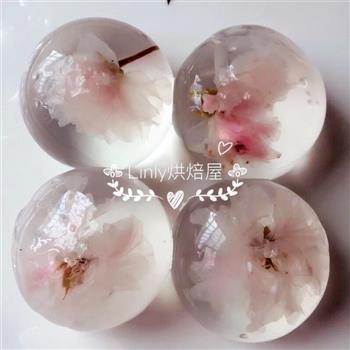 水晶般的樱花水信玄饼的做法步骤6