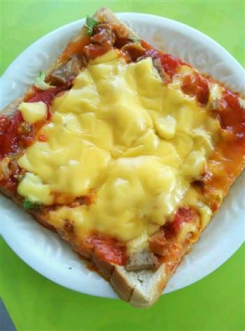 懒人早餐-微波炉简易披萨的做法步骤5