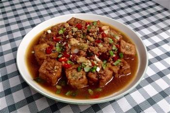 开胃好吃-鱼香豆腐酿肉的做法图解7
