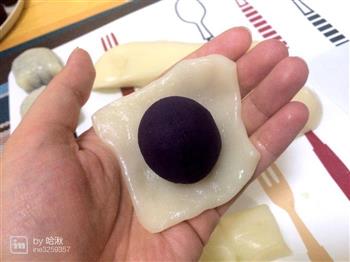 紫薯冰皮月饼-面包机巧运用的做法步骤10