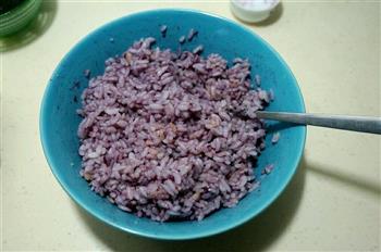 樱桃果酱爆浆紫薯饭团的做法步骤6