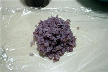 樱桃果酱爆浆紫薯饭团的做法图解8