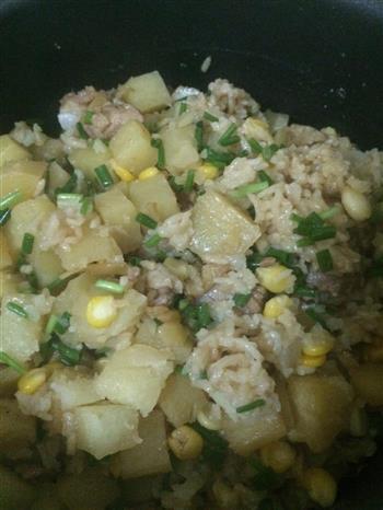 土豆排骨焖饭的做法步骤8