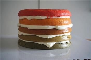 彩虹蛋糕的做法步骤9