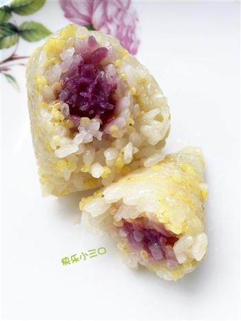 紫薯蜜枣粽子的做法步骤7
