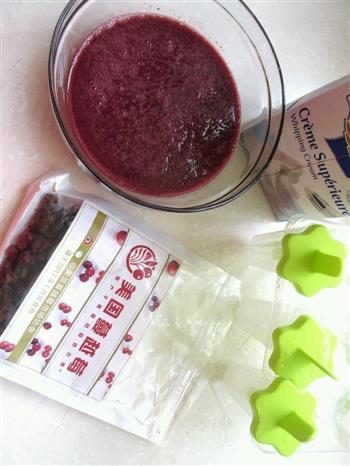蔓越莓奶油冰棒的做法步骤1