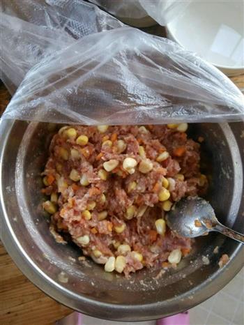 玉米红萝卜猪肉饺子的做法步骤1