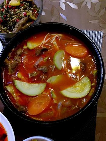 韩式泡菜锅的做法步骤7