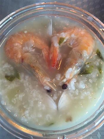 蛤蜊虾粥的做法步骤12
