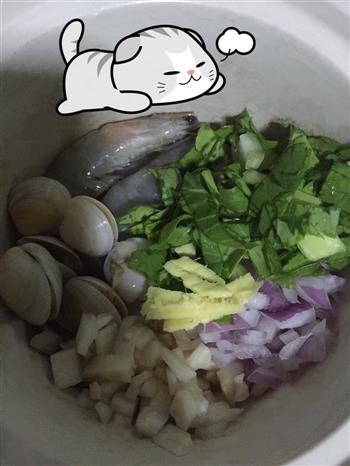 蛤蜊虾粥的做法步骤8