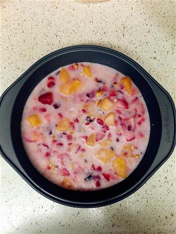 清凉一夏-高颜值什锦水果蔓越莓炒酸奶的做法步骤6