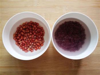 红豆紫米粥的做法图解2