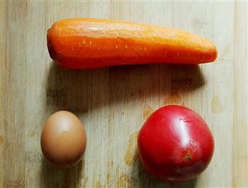 胡萝卜疙瘩汤的做法步骤1