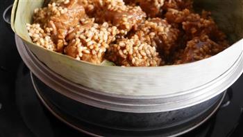 简易版粽子－玫瑰沙茶糯米排骨的做法步骤11