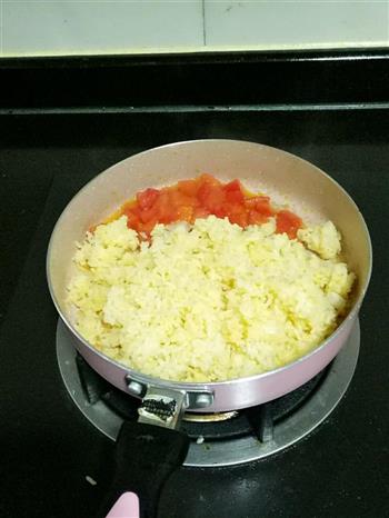 黄金番茄炒蛋饭的做法步骤5