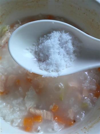 三文鱼胡萝卜粥的做法步骤8