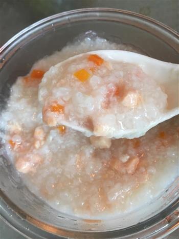三文鱼胡萝卜粥的做法步骤9