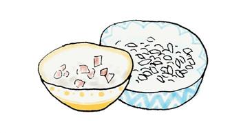 手绘食谱-黄金糯米蛋 把粽子放进鸭子蛋里的做法步骤2