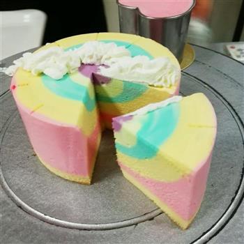 彩虹慕斯蛋糕的做法图解13