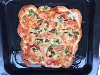 饺子皮披萨的做法图解4