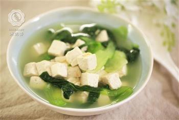 青菜豆腐汤-迷迭香的做法步骤8
