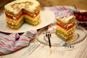 多彩假期-彩虹蛋糕的做法步骤17