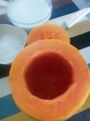木瓜椰奶冻的做法步骤3