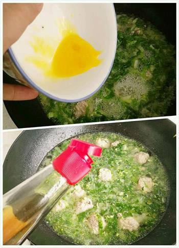 小白菜肉丸子汤的做法步骤5