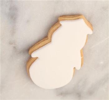 可爱雪人-翻糖饼干制作教程的做法图解1