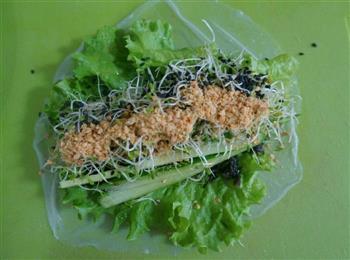 创意越南卷荤素两吃的做法步骤4