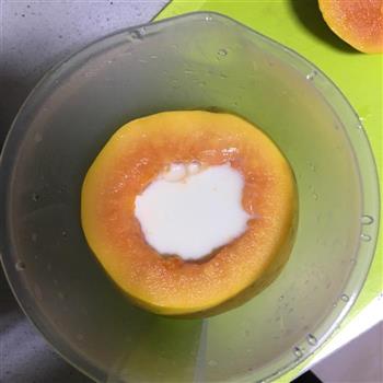 牛奶木瓜冻的做法步骤3