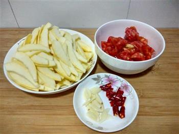 西红柿炒笋瓜的做法步骤4